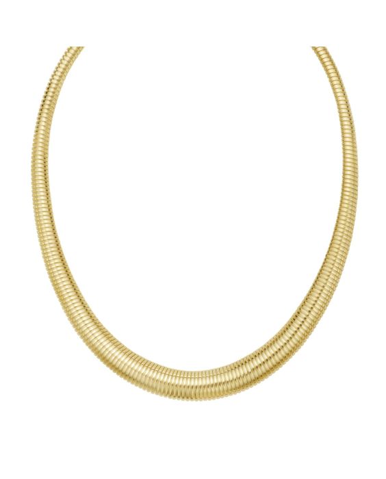 14K Graduated Tubogas Necklace