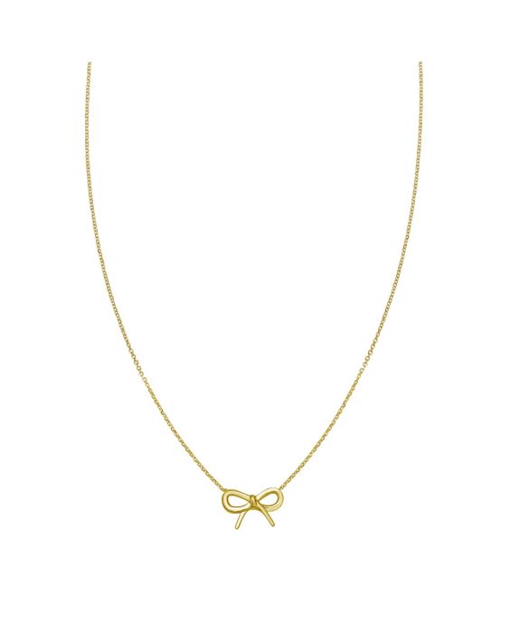 14K Small Bow Necklace