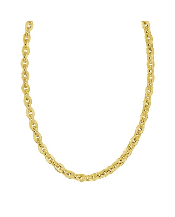 14K Mirror Rolo Link Chain