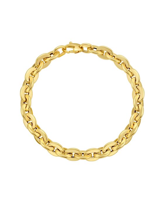 14K Mirror Rolo Link Chain