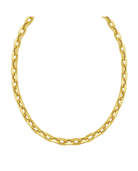 14K Faceted Octagonal Link Chain