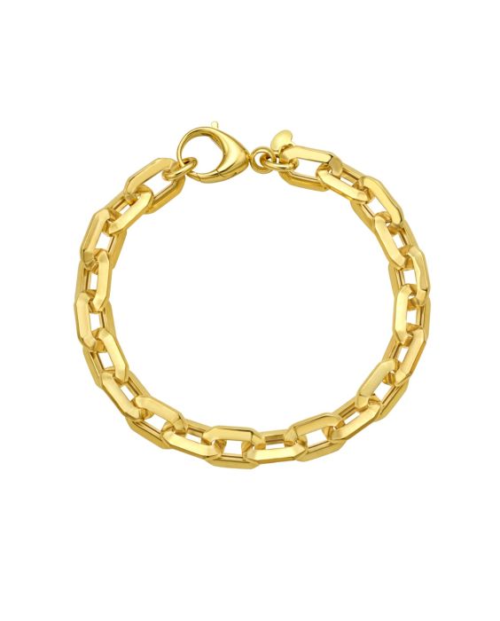 14K Faceted Octagonal Link Chain