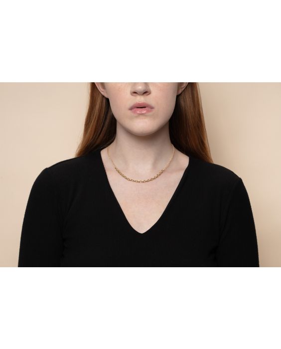14K Adjustable Rolo Link Necklace