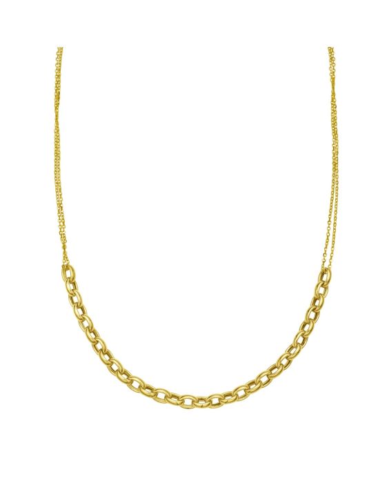 14K Adjustable Rolo Link Necklace