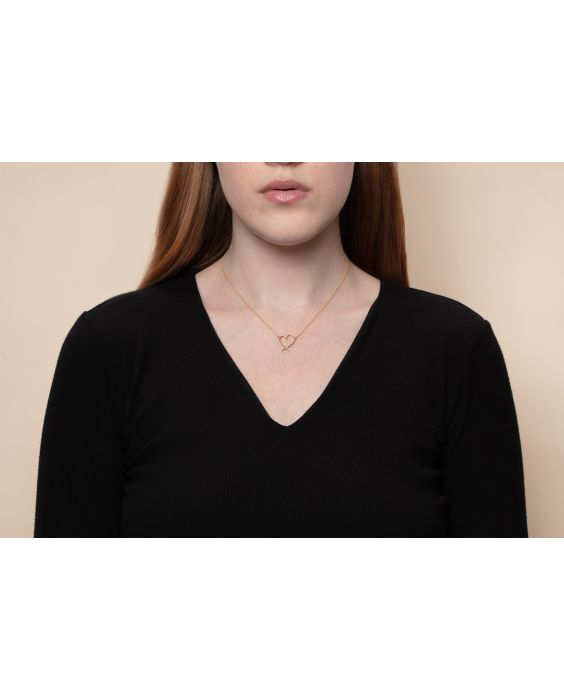 14K Delicate Heart Necklace