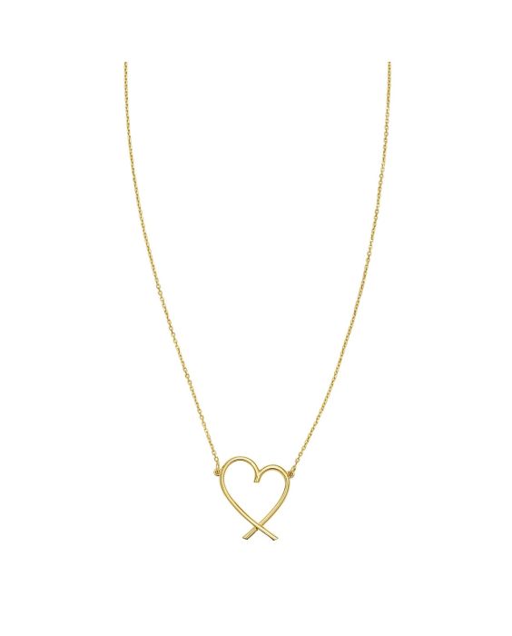 14K Delicate Heart Necklace