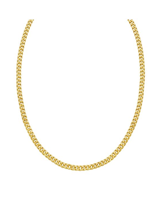 14K Petite Faceted Cuban Link Chain