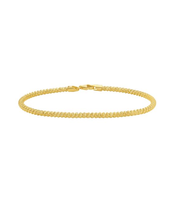 14K 2.7mm Sparkle Spring Chain