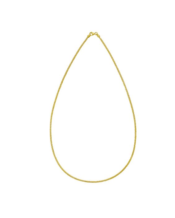 14K 1.9mm Sparkle Spring Chain
