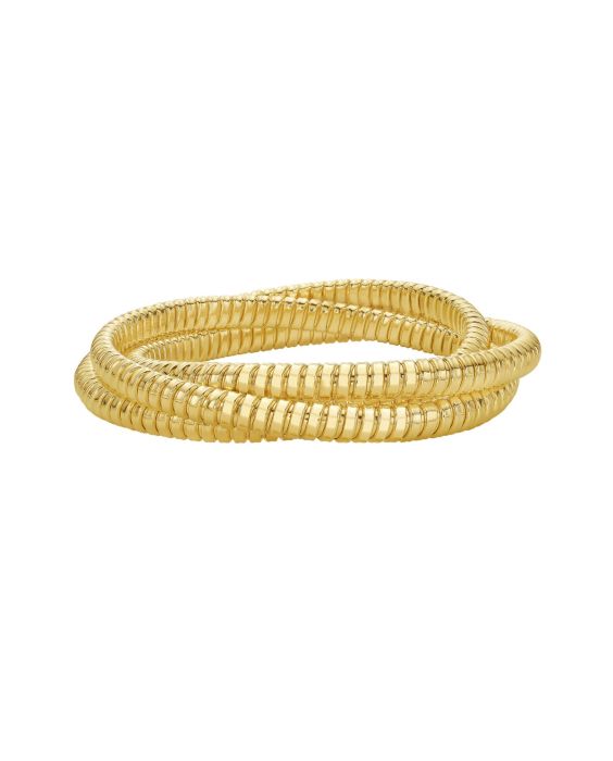 14K Tubogas Wrapped Bangle