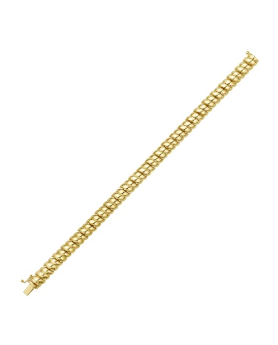 14K Scalloped Bangle