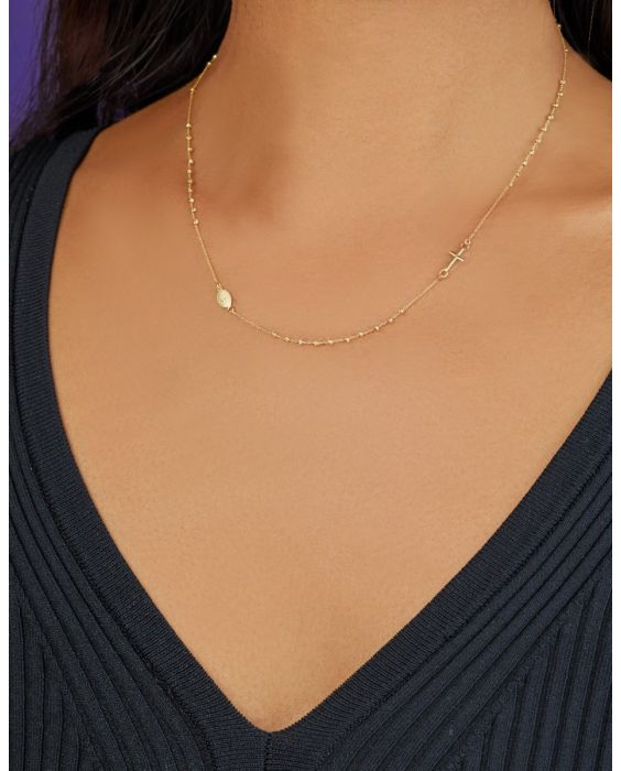 14K Rosary Necklace
