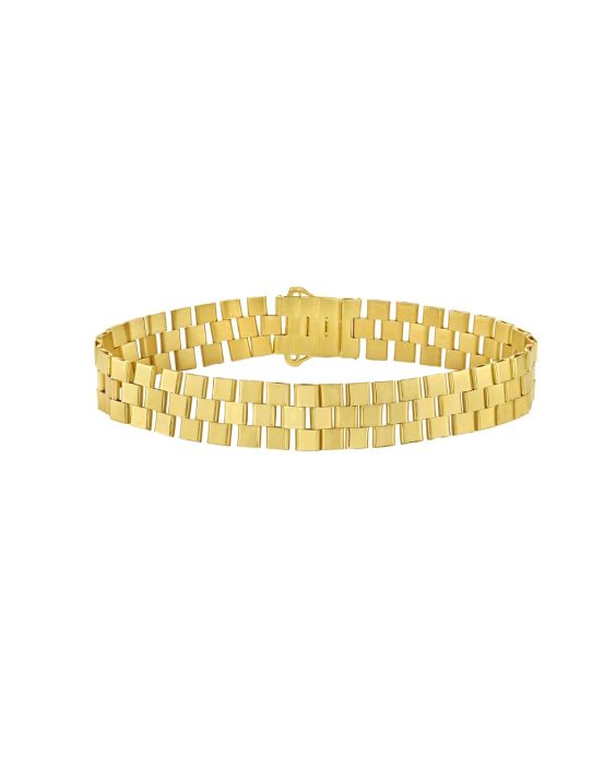 14K Small Cobblestone Link Bracelet