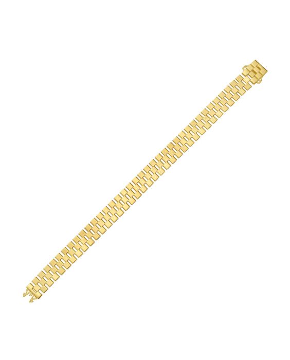 14K Small Cobblestone Link Bracelet