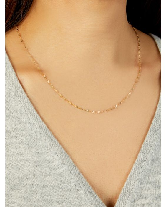 14K Mini Infinity Link Necklace