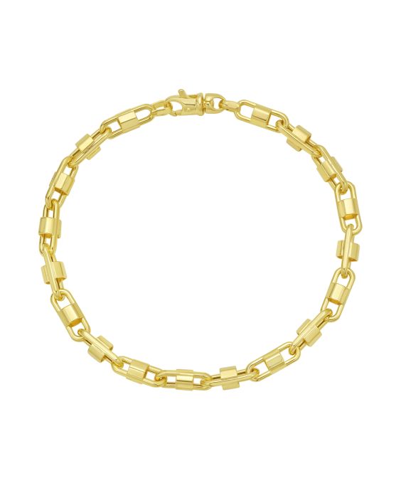 14K Gold Square Byzantine Chain