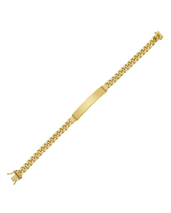 14K Gold 6.6mm  Lite Cuban ID Bracelet