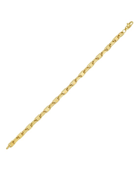 14K Alternating Mariner Bracelet 