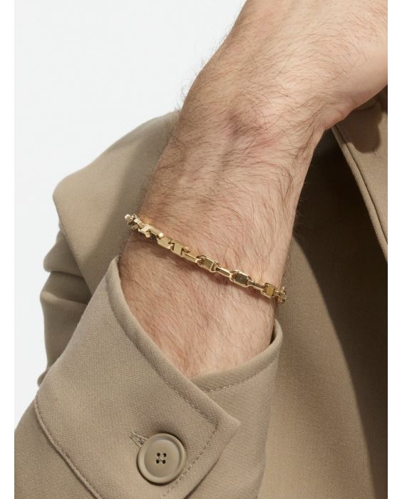 14K Alternating Mariner Bracelet 