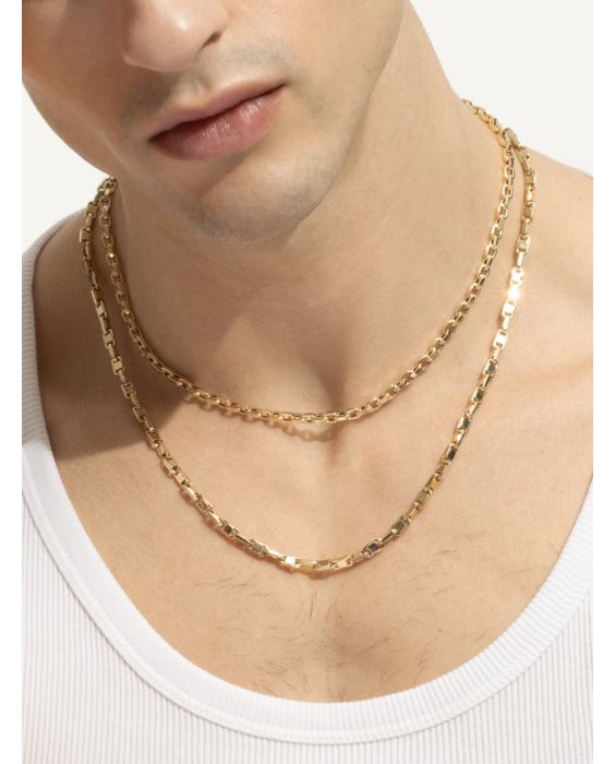 14K Alternating Mariner Necklace 