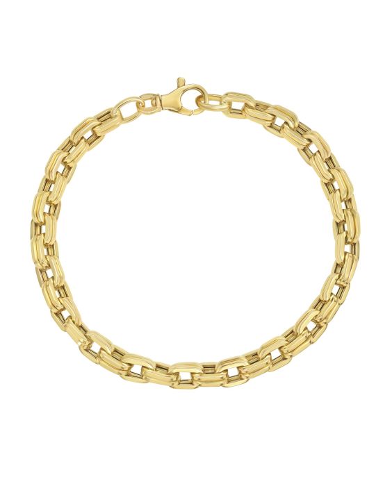 14K Men's Bold Link Bracelet