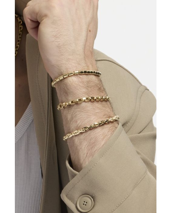 14K Men's Bold Link Bracelet