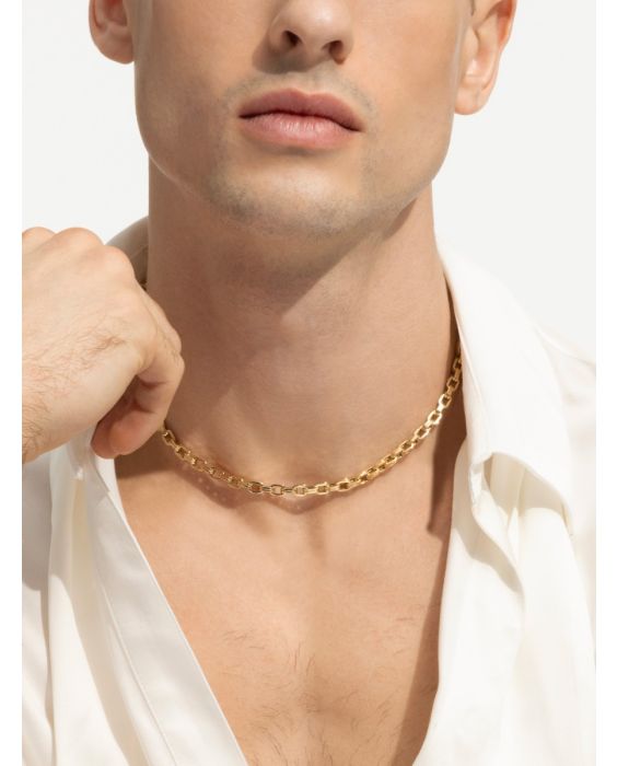 14K Men's Bold Link Necklace