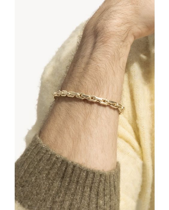 14K Men's Cable Link Bracelet