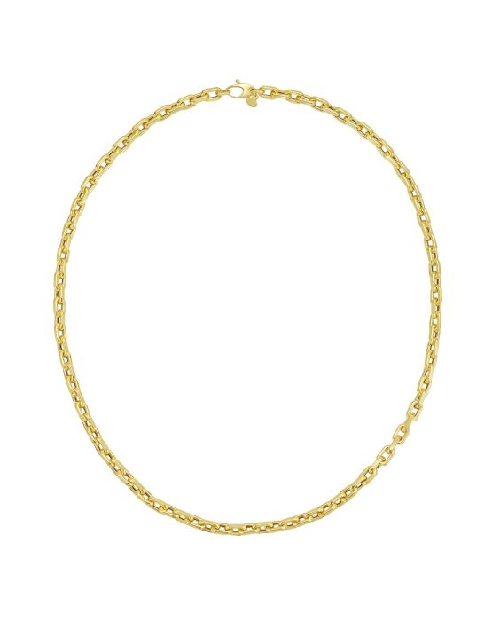 14K Men's Fashion French Cable Link Chain