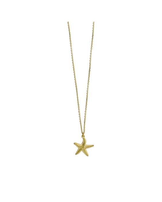 14k Gold Starfish Necklace