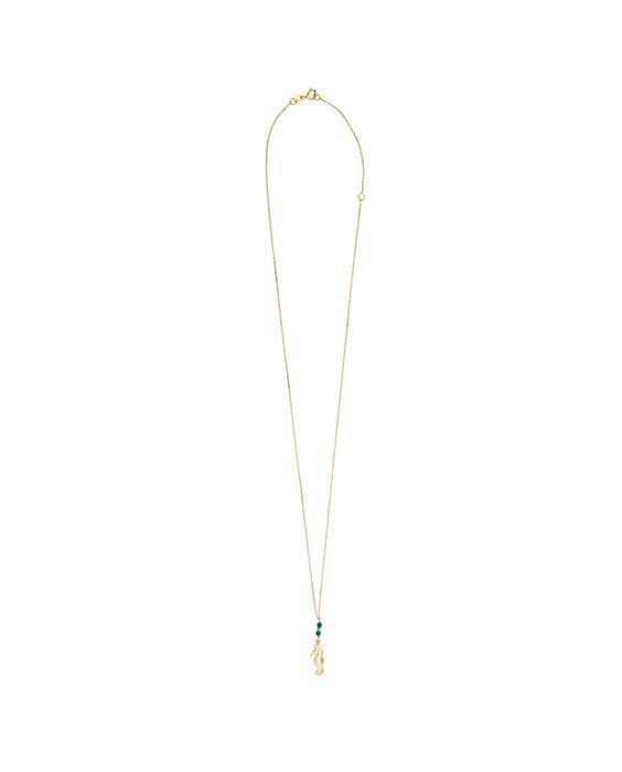 14k Gold Seahorse Necklace