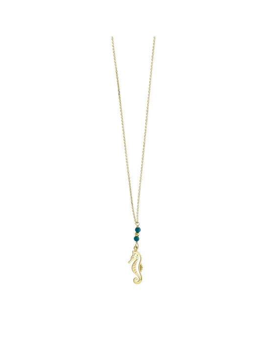 14k Gold Seahorse Necklace