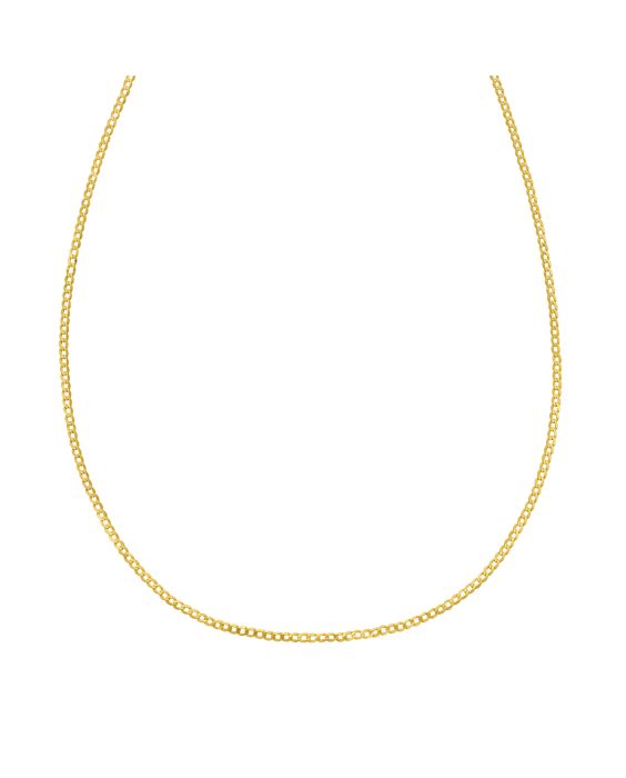 14K Gold 1.8mm Comfort Curb Chain
