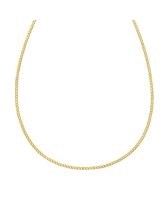 14K Gold 2.2mm Comfort Curb Chain