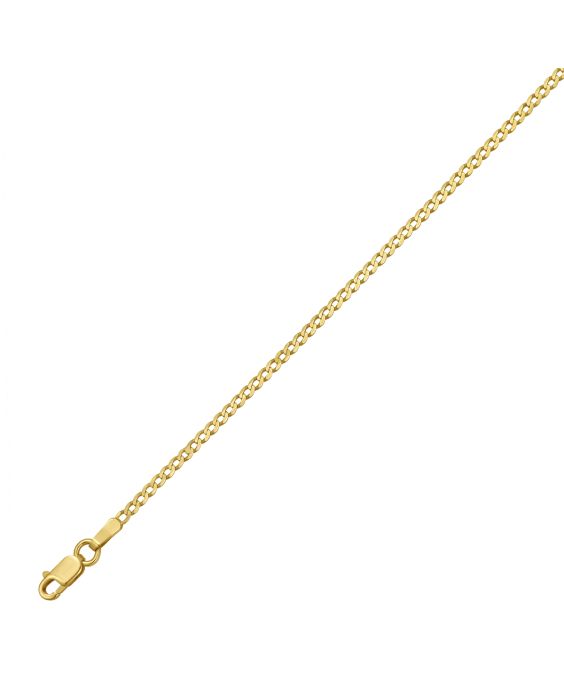 14K Gold 2.2mm Comfort Curb Chain