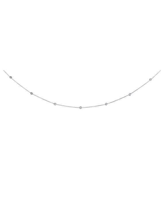 14K Gold .50ct Diamonds by the Yard Necklace
