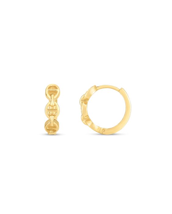 14K  Oval Mariner Huggies