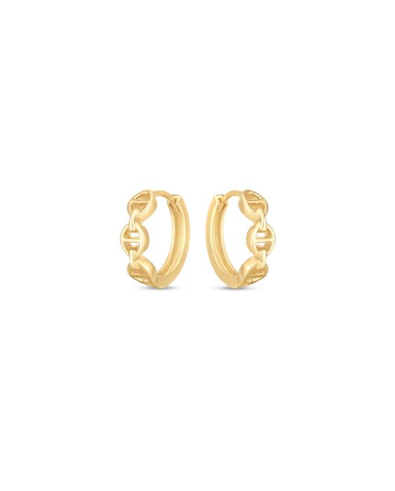 14K  Oval Mariner Huggies