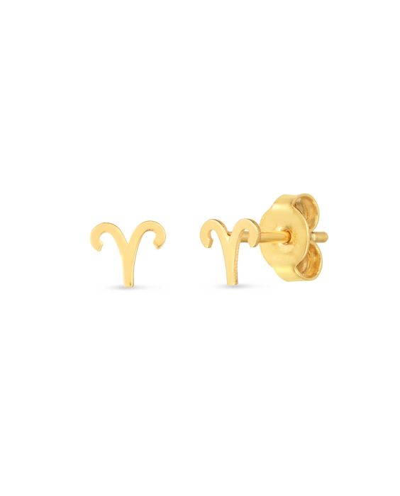 14K Gold Aries Studs
