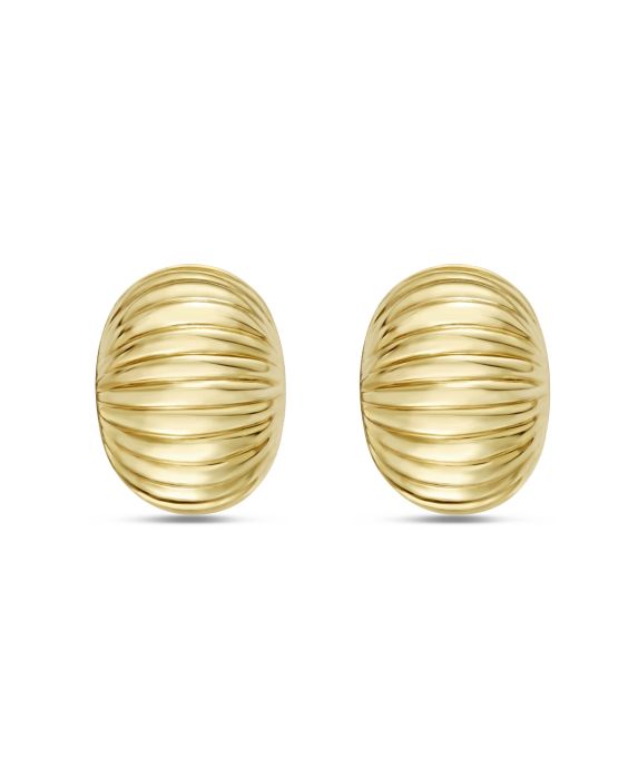 14K Round Tubogas Studs