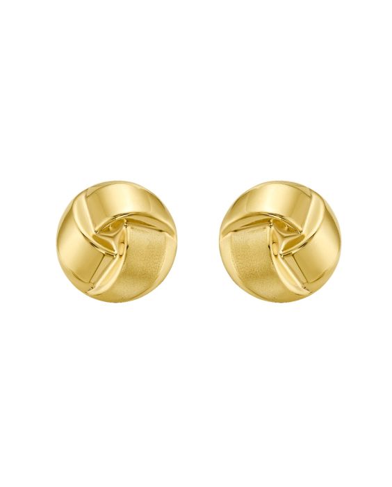14K Large Fancy Knot Studs