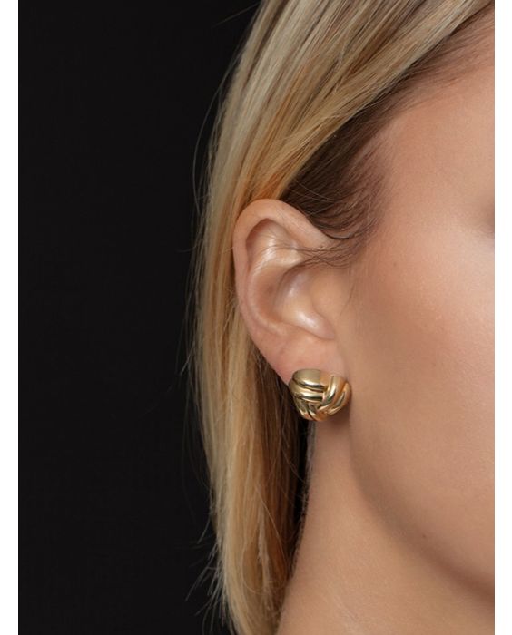 14K Large Double Knot Earrings