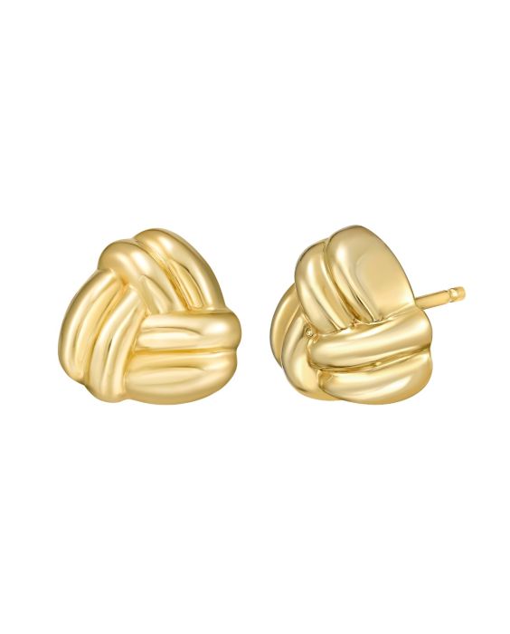 14K Small Double Knot Earrings