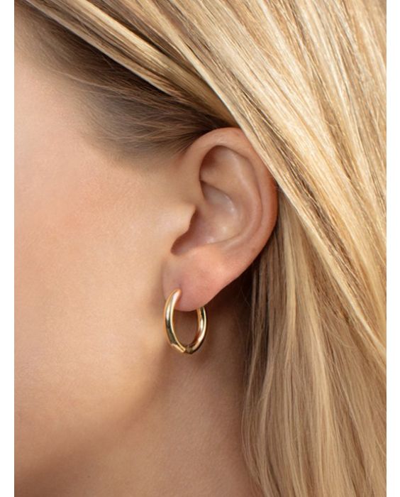 14K Hinged Hoop Earrings