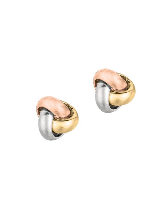 14K Gold Medium Polished Love Knot Stud Earring