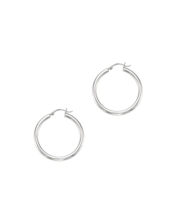 14K Gold 4x40mm Hoops