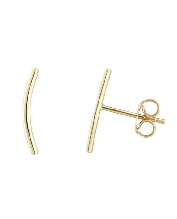 14K Gold Small Polished Ear Climber