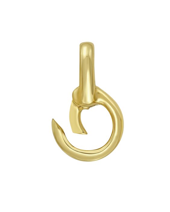 14K Charm Push Lock Doorknocker