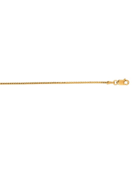 14K Gold 1.2mm Franco Chain 
