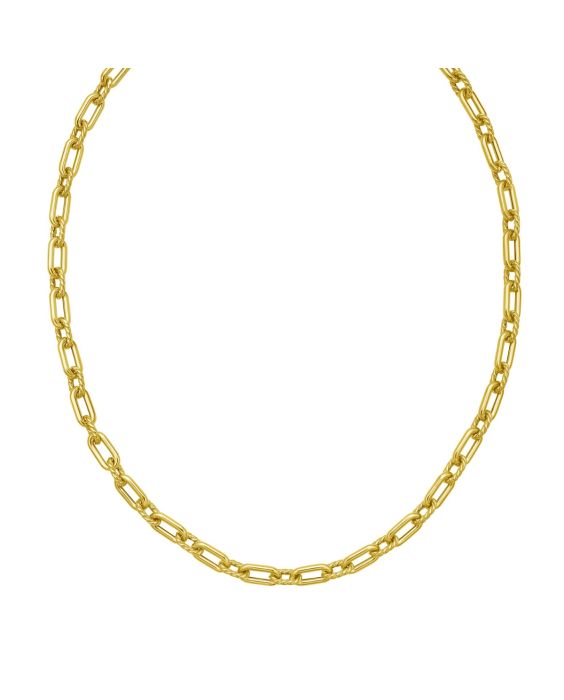 14K Medium Alternating Link Chain